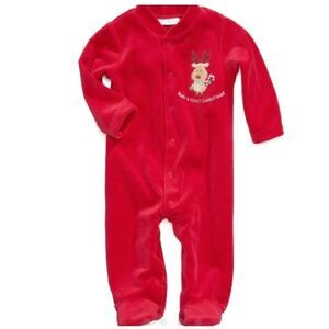 1st Christmas reindeer pajama